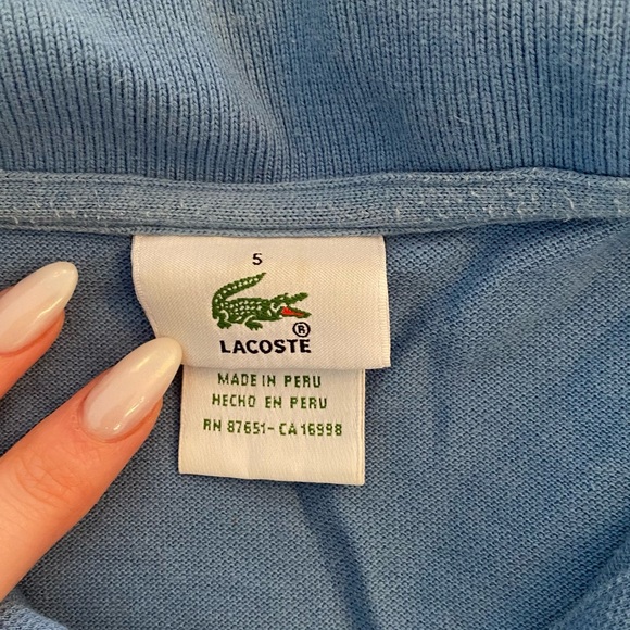 Lacoste - Classic Short Sleeve Signature Polo Shirt - Picture 3 of 4